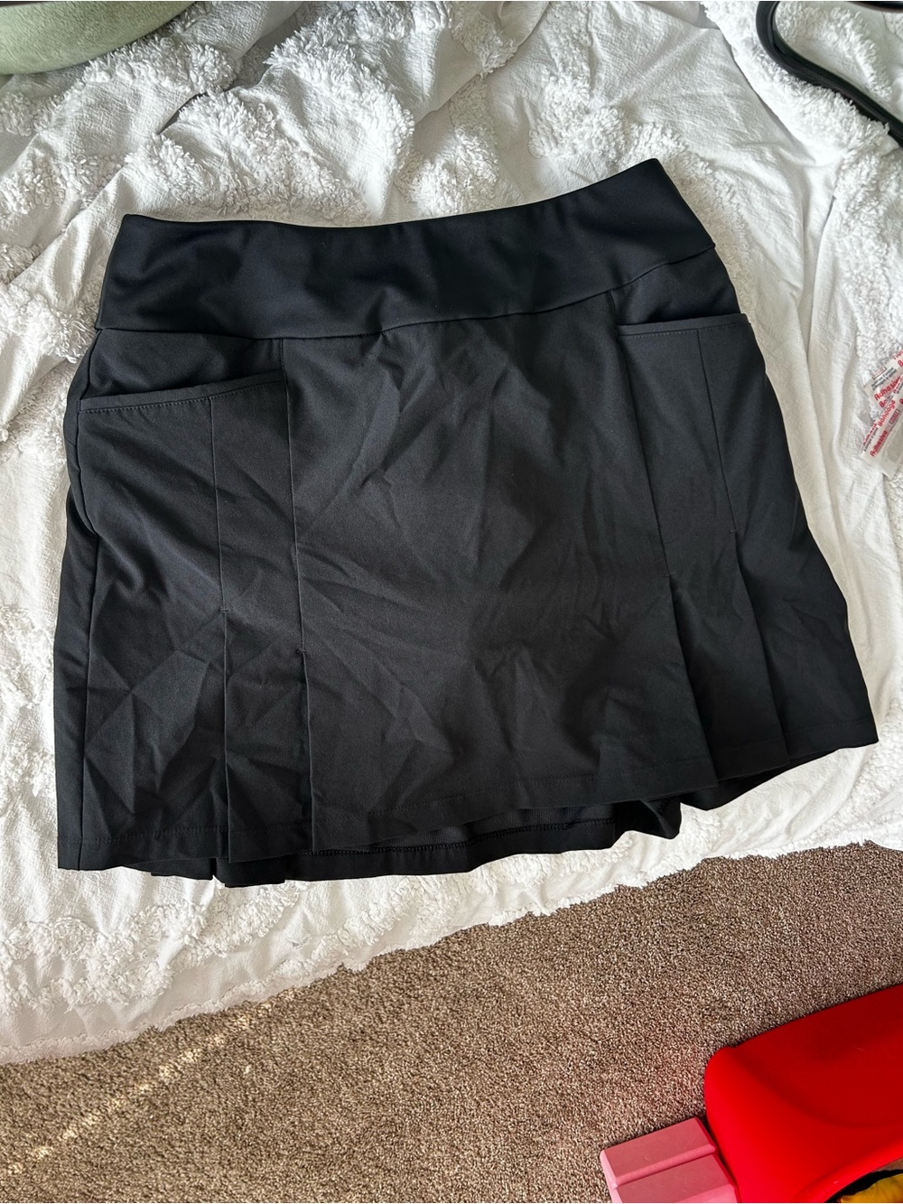 Adidas Black Athletic Mini Skirt with Panel Details